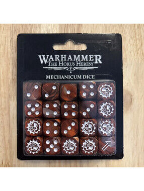 Warhammer The Horus Heresy Mechanicum Dice Set Games Workshop BNIB New 2024